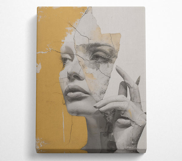  A Canvas Print of Golden Fragments Of Truth Canvas Wall Art