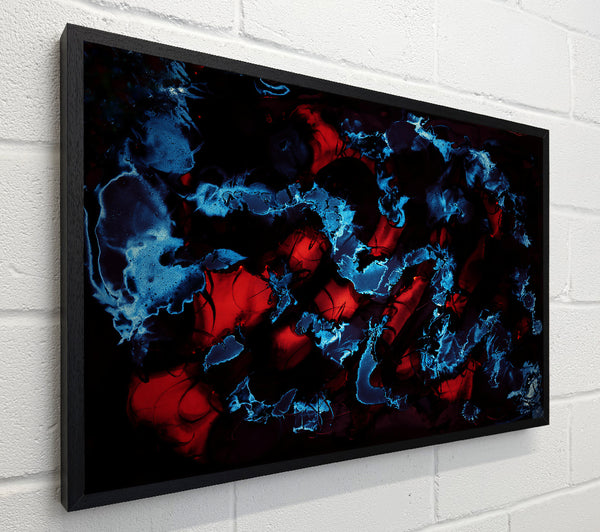 Crimson And Blue Swirl