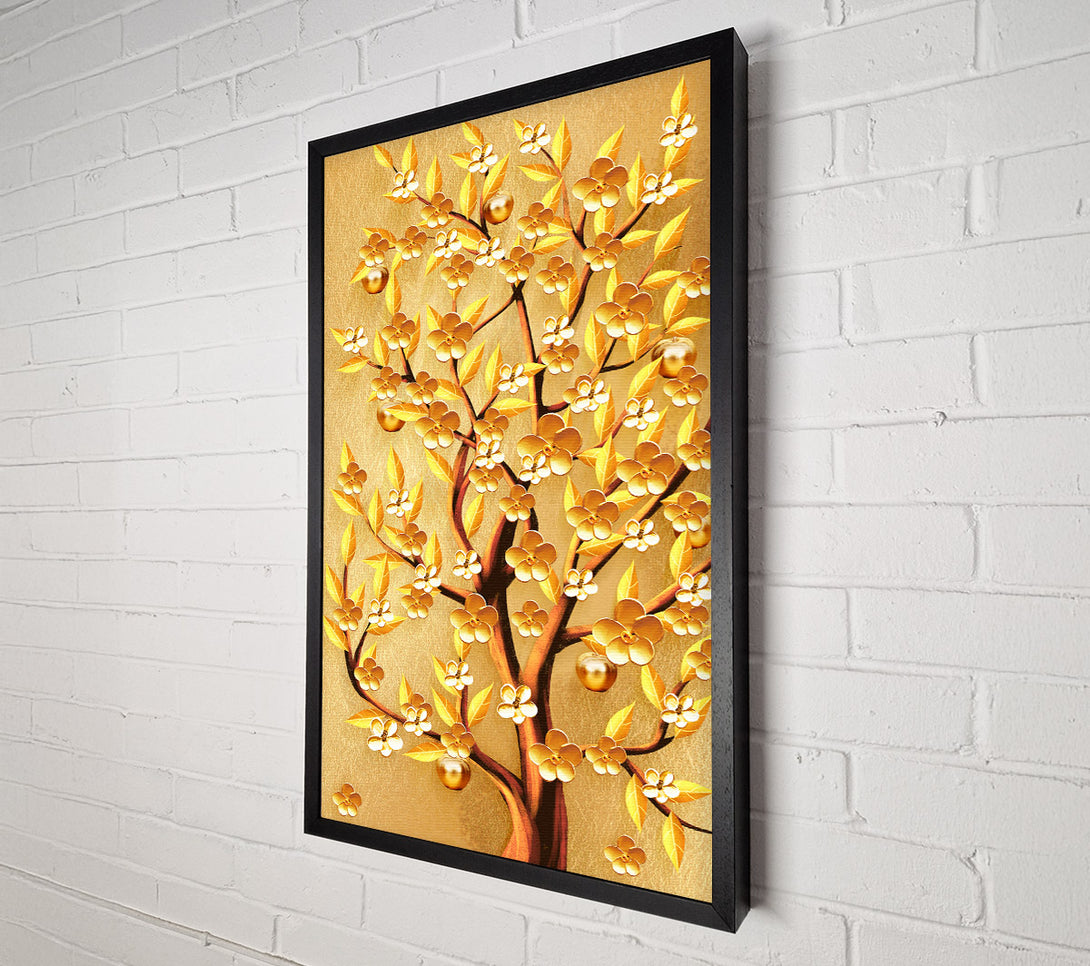  A Canvas Print of Gold Apple Tree Canvas Print