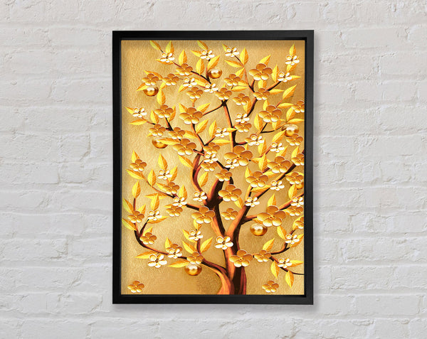 Gold Apple Tree Framed Print