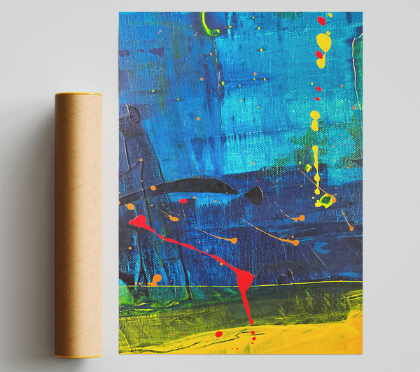 Blue Abstract Dreamscape Print