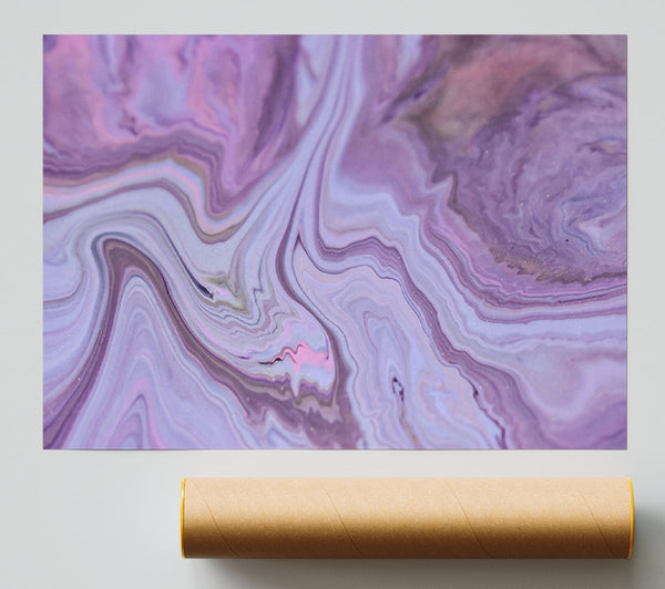 Lavender Swirl Dream Poster