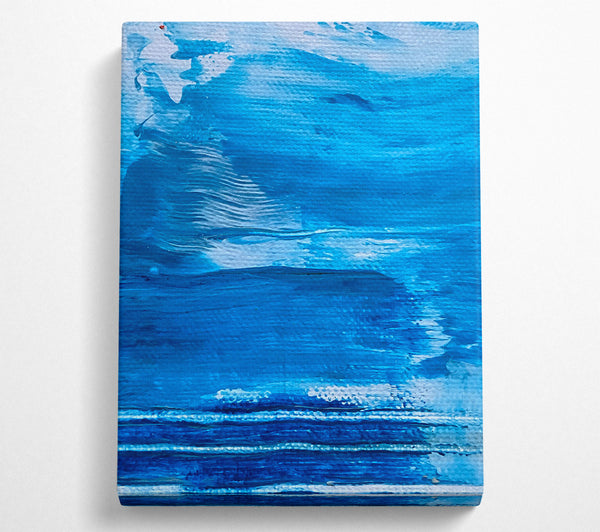  A Canvas Print of Azure Brushstrokes Dream Canvas Art