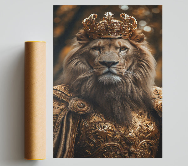 Golden Lion'S Majesty. Print