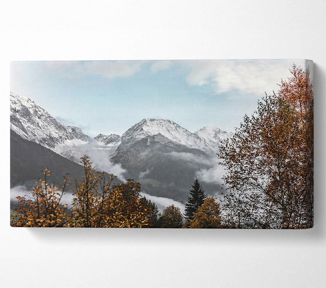  A Canvas Print of Golden Mountain Mist Canvas Print