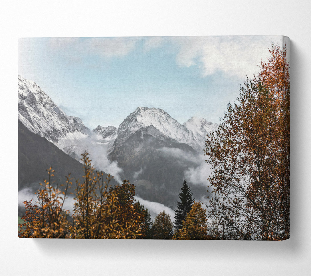  A Canvas Print of Golden Mountain Mist Canvas Print