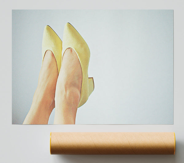 Pale Yellow Heels Giclee Print