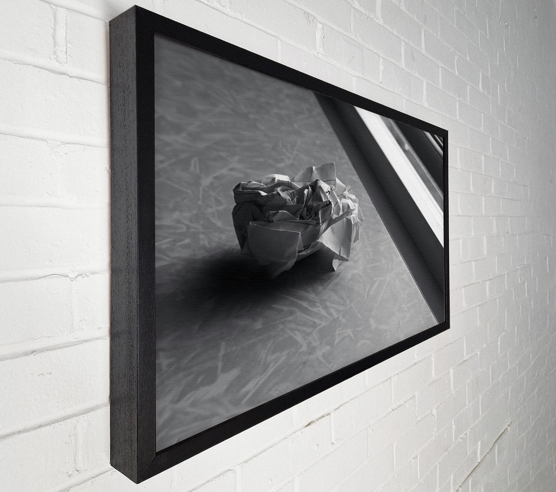  A Canvas Print of White Paper Crumble Canvas Print