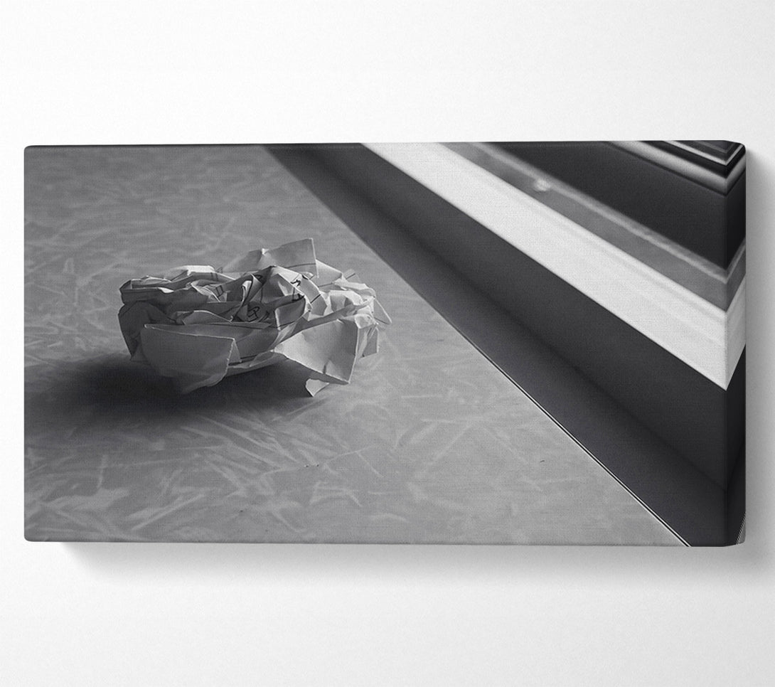  A Canvas Print of White Paper Crumble Canvas Print