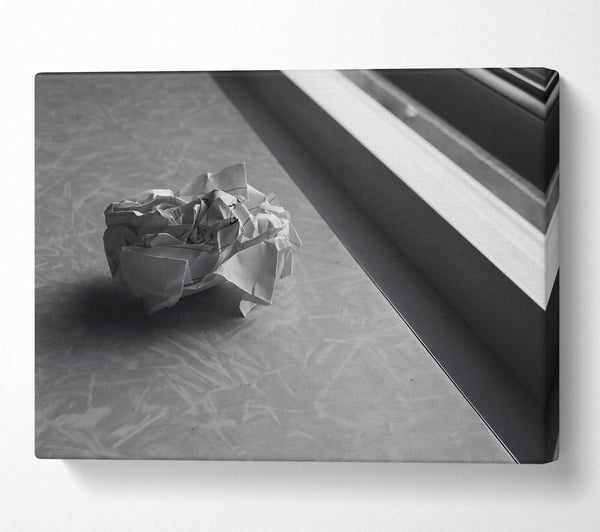  A Canvas Print of White Paper Crumble Canvas Print