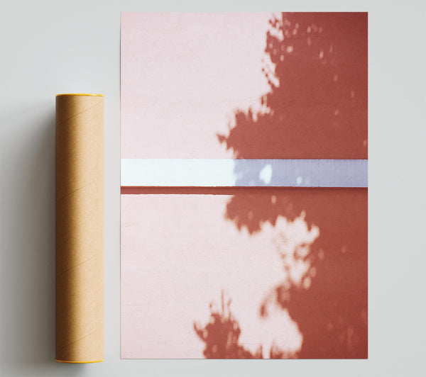 Pink Wall Shadow Play Print