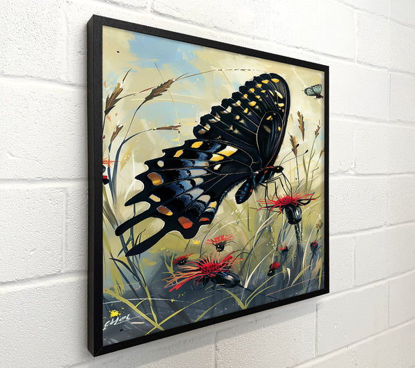 Black Butterfly Bloom