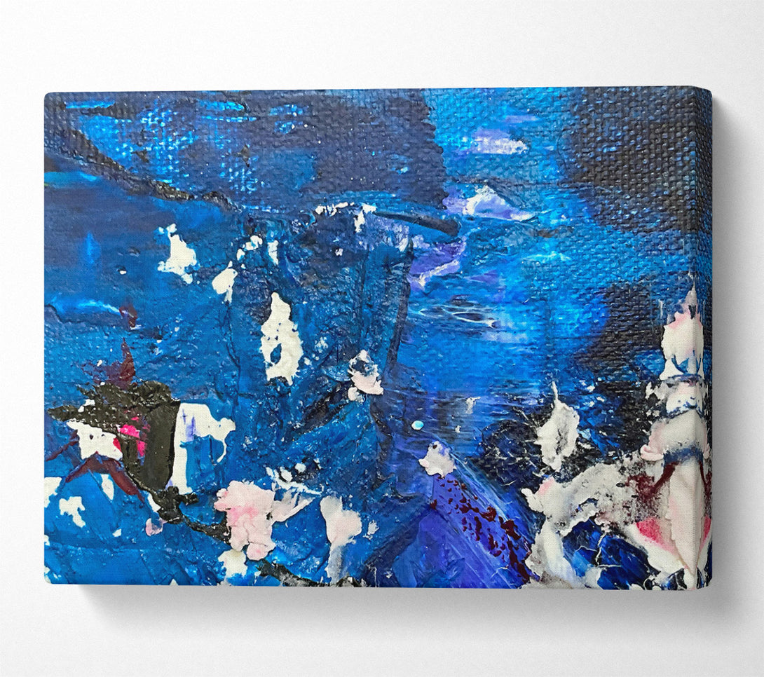  A Canvas Print of Cobalt Abstract Expressionism Canvas Print