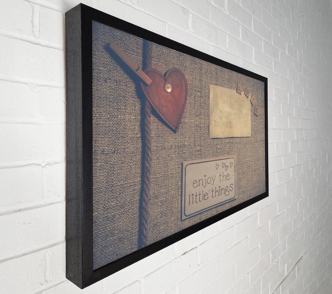  A Canvas Print of Brown Love Notes Canvas Print