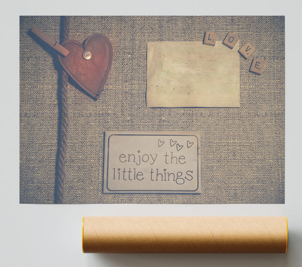 Brown Love Notes Print