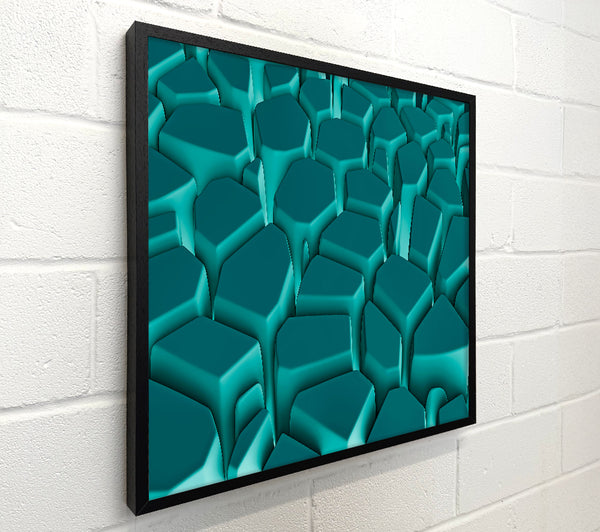 Teal Geometric Forms