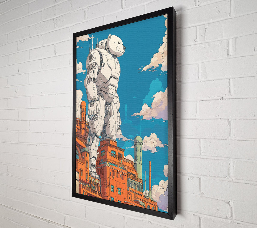  A Canvas Print of White Bear Metropolis Canvas Wall Art