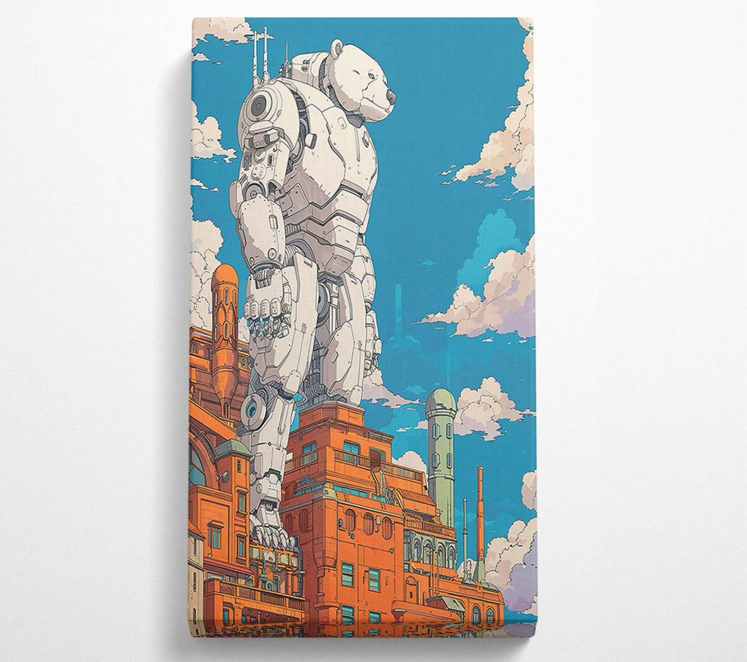  A Canvas Print of White Bear Metropolis Canvas Wall Art
