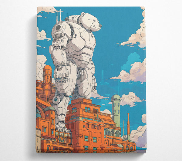  A Canvas Print of White Bear Metropolis Canvas Wall Art