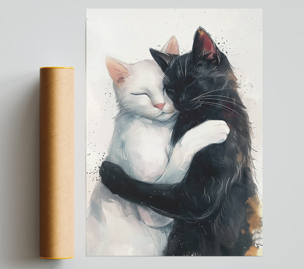 Black And White Embrace Giclee Print