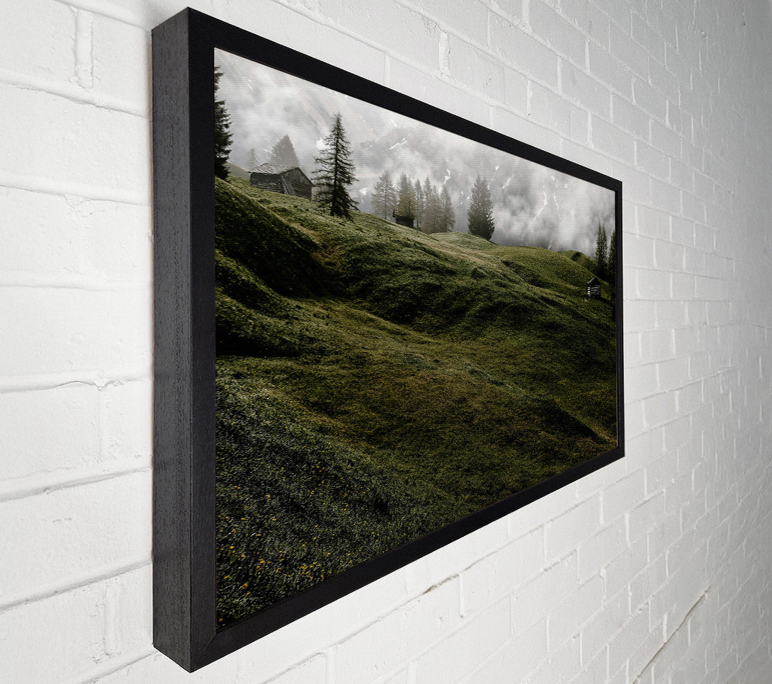  A Canvas Print of Emerald Rolling Hills Canvas Wall Art