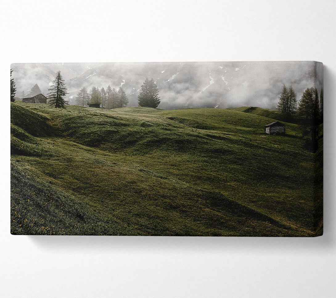  A Canvas Print of Emerald Rolling Hills Canvas Wall Art