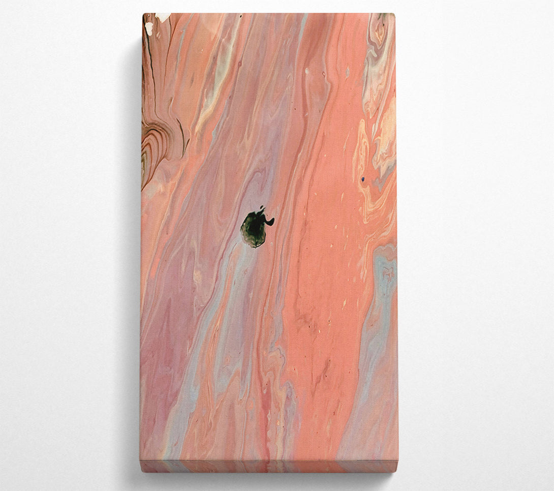  A Canvas Print of Peach Swirl Abstract Canvas Wall Art