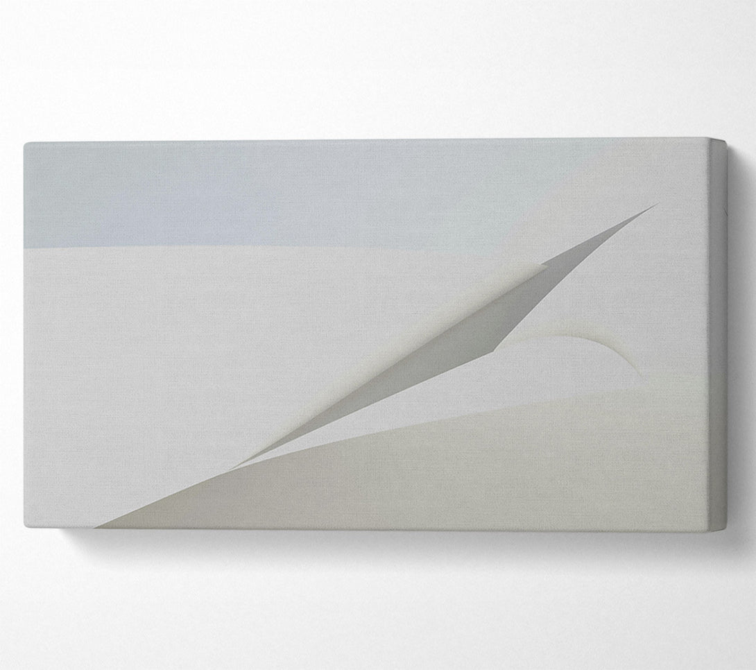 A Canvas Print of Silver Paper Folds Canvas Wall Art