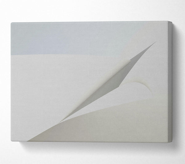  A Canvas Print of Silver Paper Folds Canvas Wall Art