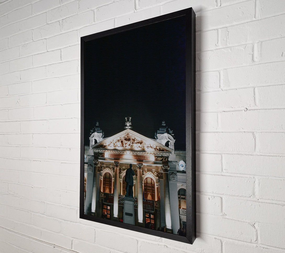  A Canvas Print of Golden City Nights Canvas Art