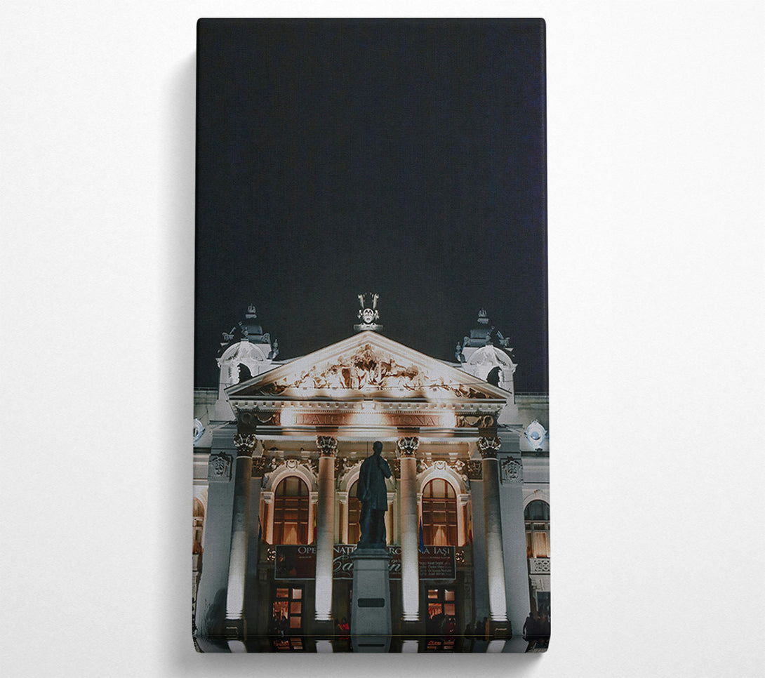  A Canvas Print of Golden City Nights Canvas Art