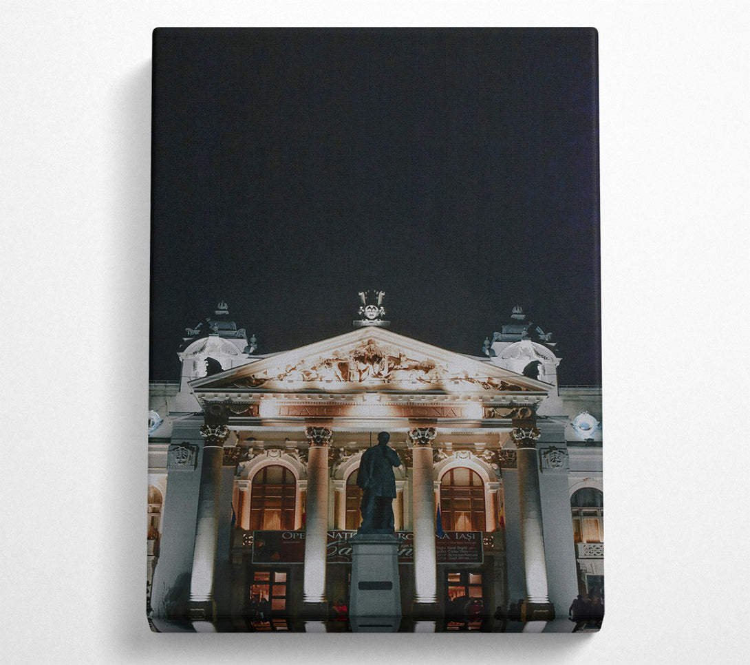  A Canvas Print of Golden City Nights Canvas Art