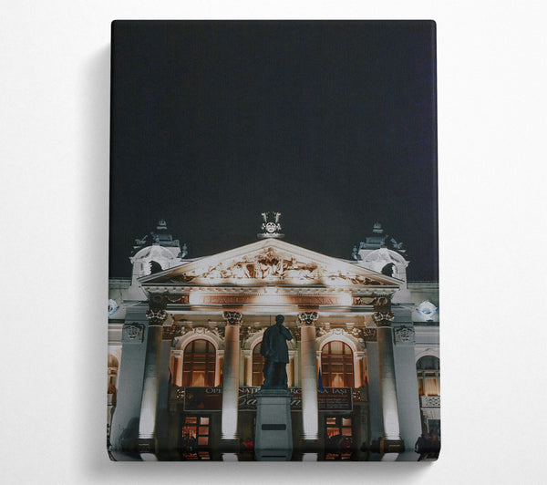 A Canvas Print of Golden City Nights Canvas Art