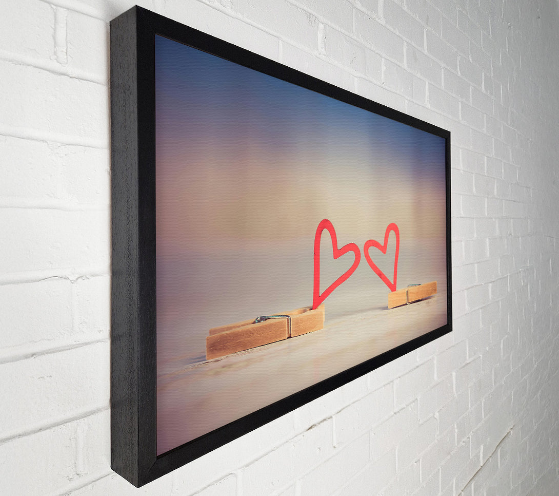  A Canvas Print of Crimson Heart Connection Canvas Art