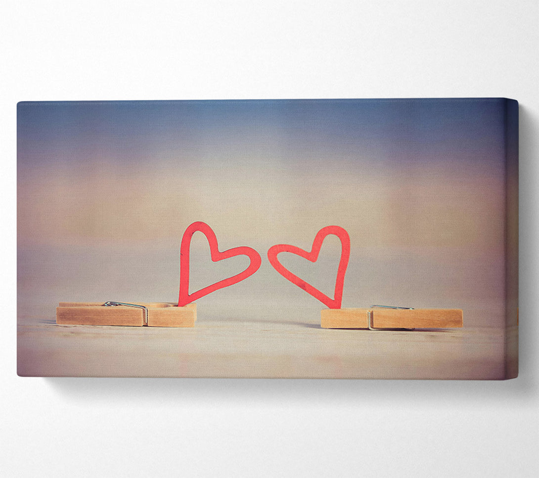  A Canvas Print of Crimson Heart Connection Canvas Art