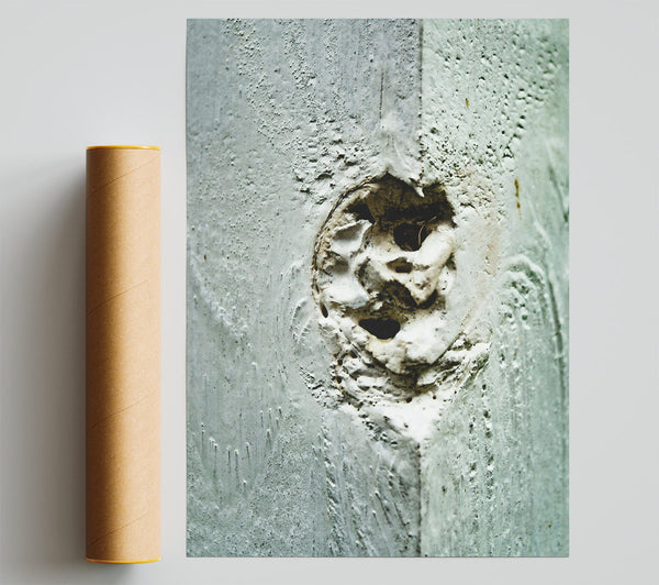 Pale Grey Imprint Poster