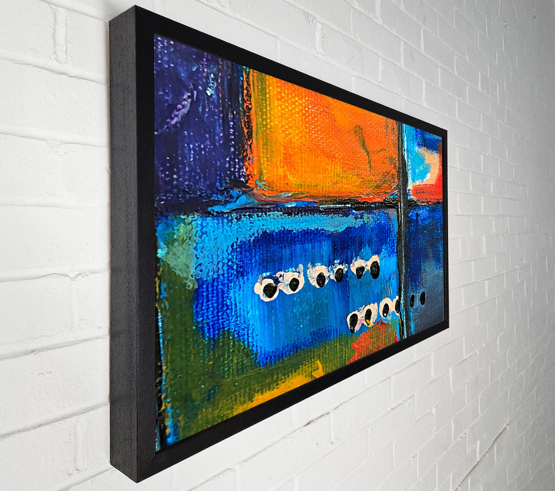 A Canvas Print of Azure Abstract Eyes Canvas Art