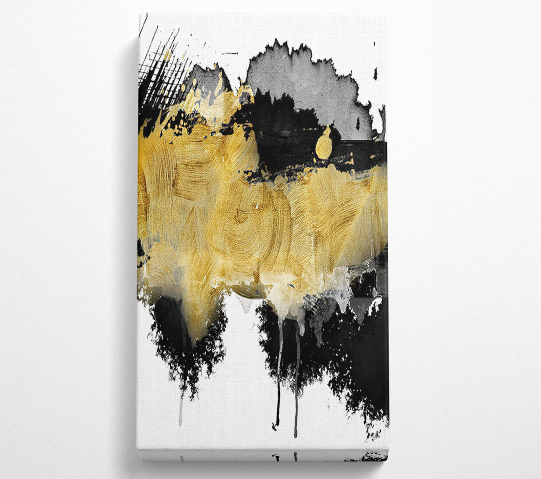  A Canvas Print of Gold Brushed Wash Canvas Wall Art