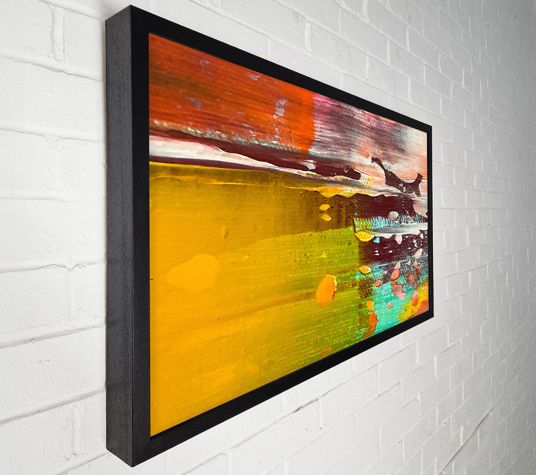  A Canvas Print of Golden Abstract Dreamscape Canvas Wall Art