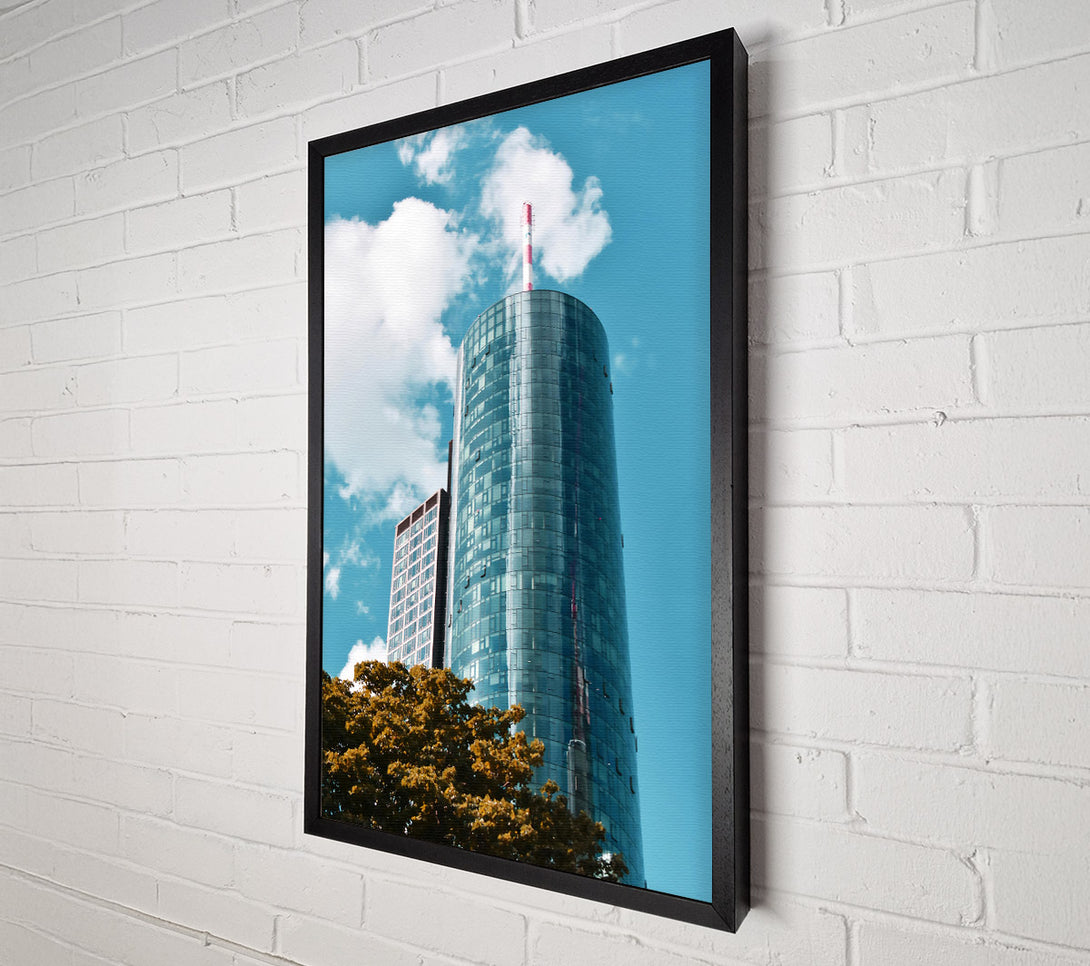  A Canvas Print of Blue Glass Tower Canvas Art