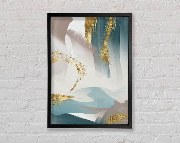 Gold Brushed Framed Print