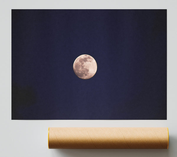 Silver Moonlit Night Print