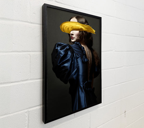 Gold Brushstroke Woman