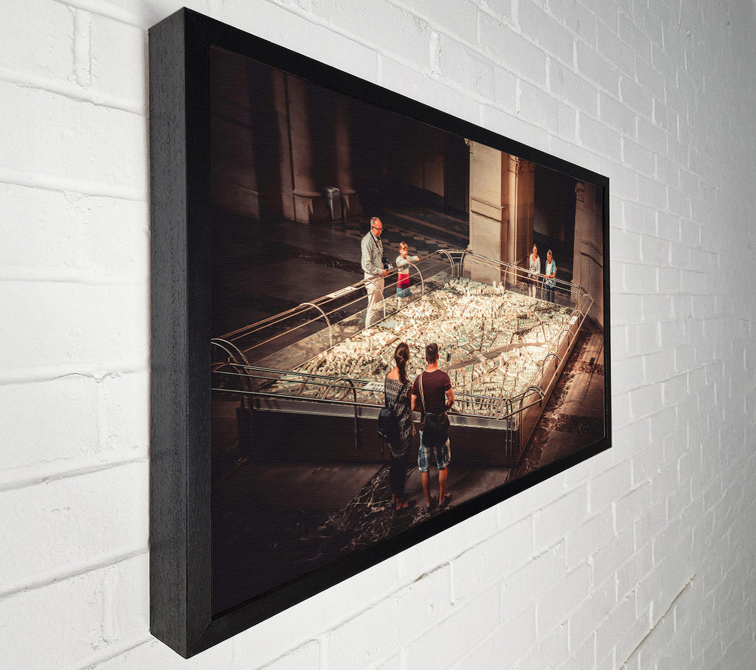  A Canvas Print of The Beige Cityscape Canvas Print