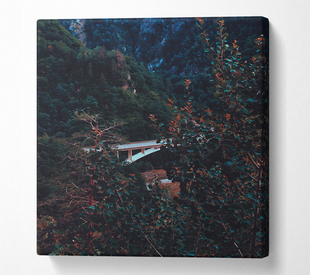  A Canvas Print of Emerald Bridge Overlook Canvas Wall Art