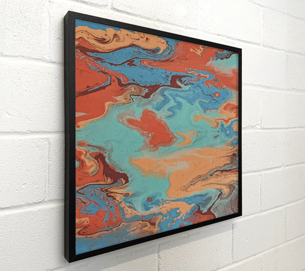 Teal Swirls And Hues