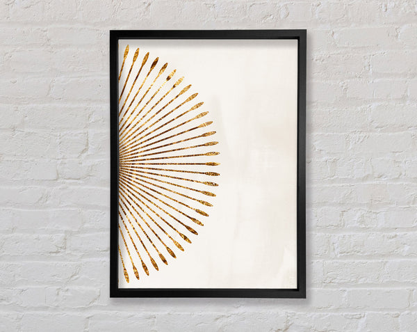 Gold Burst Framed Print