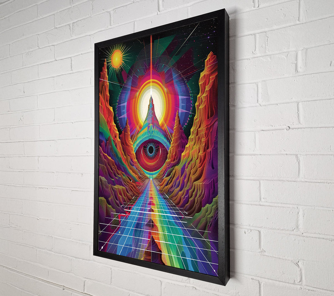  A Canvas Print of Rainbow Eye Path Canvas Art