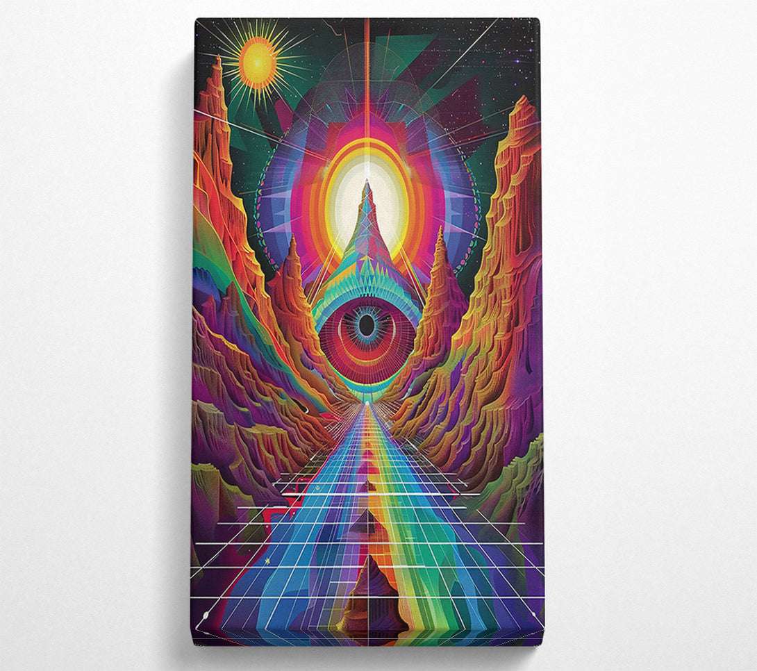  A Canvas Print of Rainbow Eye Path Canvas Art