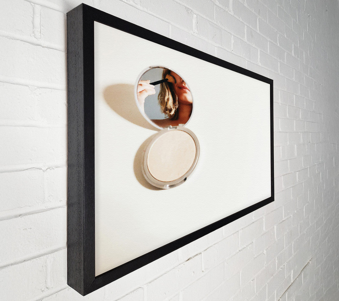 A Canvas Print of White Powder Reflection Canvas Print